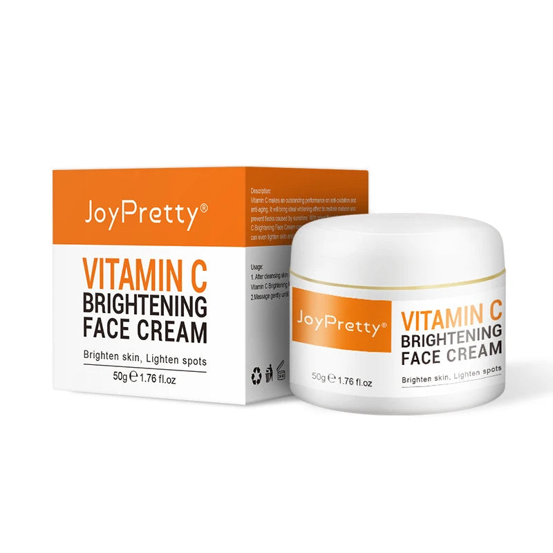 Vitamin C Brightening Face Cream Moisturizing Emollient Cream Dark Spots Removal Firming Facial Anti Aging Repair Skin Care