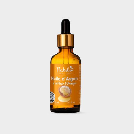 NatuLuxe Fournisseur Bio Cosmetique Produit huile argan naturelle avec fleur oranger 50 ml