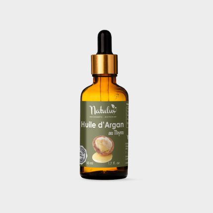 NatuLuxe Fournisseur Bio Cosmetique Produit huile argan naturelle avec thym 50 ml