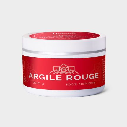 NatuLuxe Fournisseur Bio Cosmetique Produit masque naturel avec argile rouge pour visage 200 g