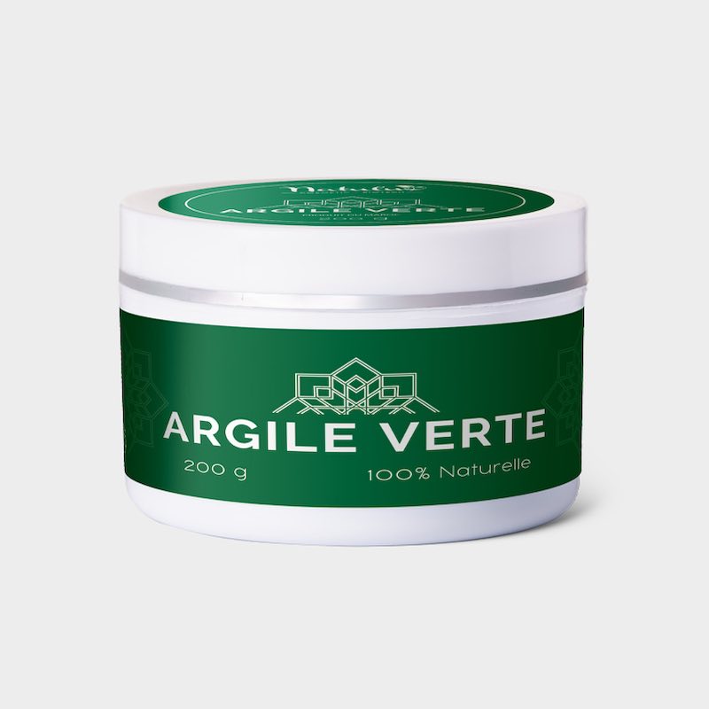 NatuLuxe Fournisseur Bio Cosmetique Produit masque naturel avec argile verte pour visage 200 g