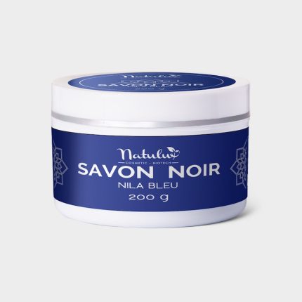 NatuLuxe Fournisseur Bio Cosmetique Produit savon noir naturel avec nila bleue 200 g